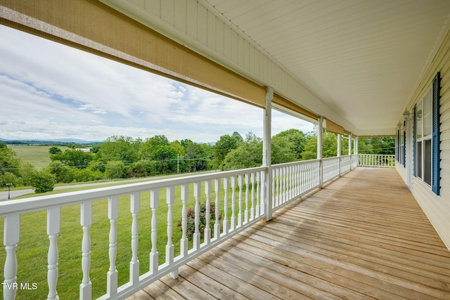 516 Bowmantown Rd, Telford, TN 37690 - wooden terrace featuring a lawn