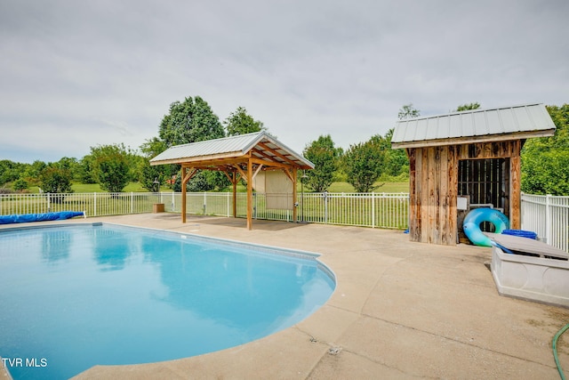 516 Bowmantown Rd, Telford, TN 37690 - view of pool with a gazebo and a patio area