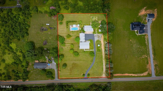 516 Bowmantown Rd, Telford, TN 37690 - aerial view of property's location featuring property boundaries highlighted