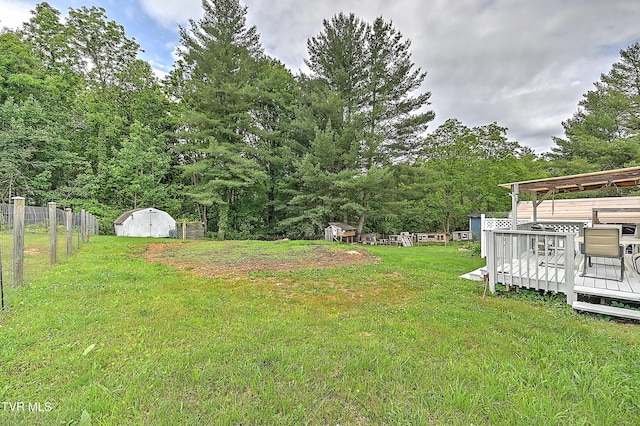 481 Pleasant Hill Rd, Blountville, TN 37617 - view of yard featuring a deck