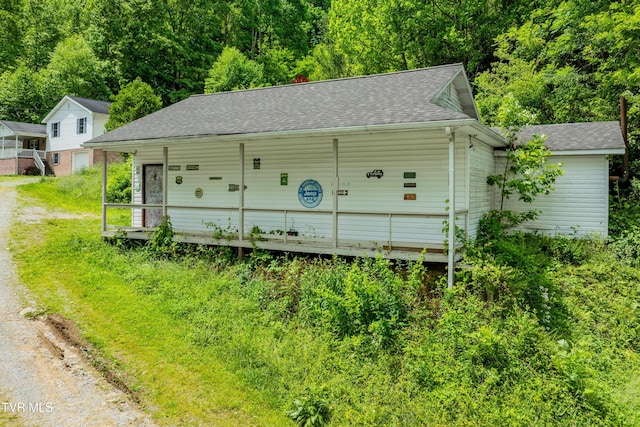 402 Crabtree Rd, Roan Mountain, TN 37687 - view of front of house with a shingled roof