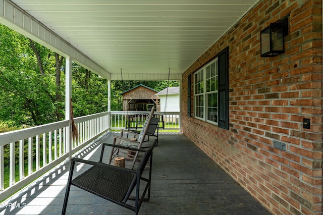 402 Crabtree Rd, Roan Mountain, TN 37687 - view of patio