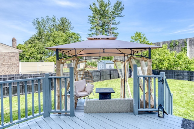 595 Suncrest Dr, Bristol, VA 24201 - wooden terrace with a gazebo