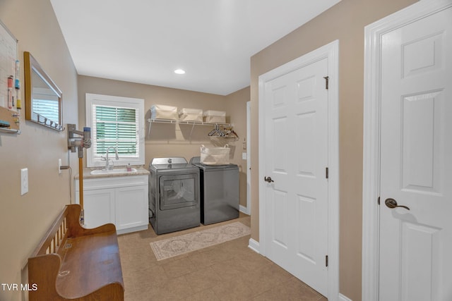 5 Carriage Ct, Johnson City, TN 37604 - laundry area with washer and dryer, cabinet space, recessed lighting, and baseboards