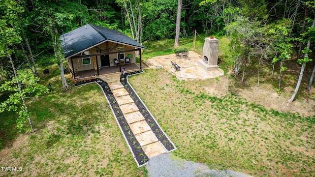 455 Okey Mowell Rd, Kingsport, TN 37660 - view of green lawn featuring a porch