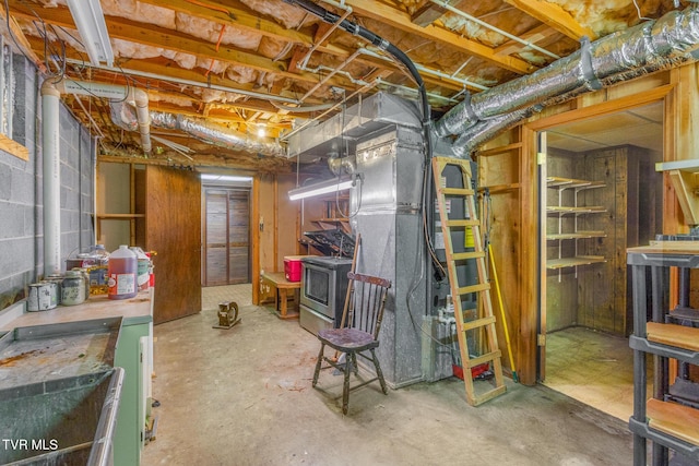 1605 Ryder Church Rd, Bluff City, TN 37618 - view of unfinished below grade area