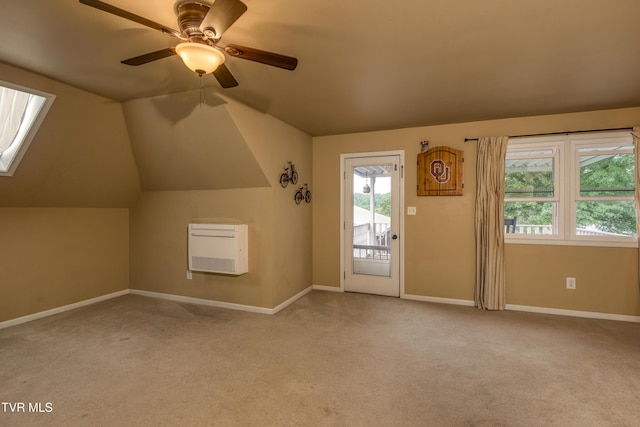 22319 Campground Rd, Bristol, VA 24202 - entrance foyer featuring carpet floors, heating unit, baseboards, and vaulted ceiling