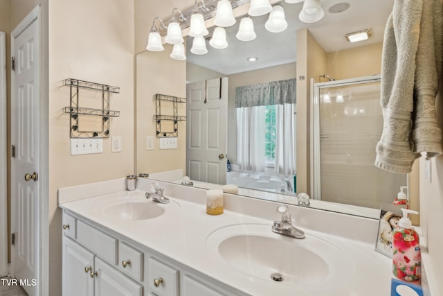 1402 Lake Ridge Sq, Johnson City, TN 37601 - full bath with a shower stall and double vanity