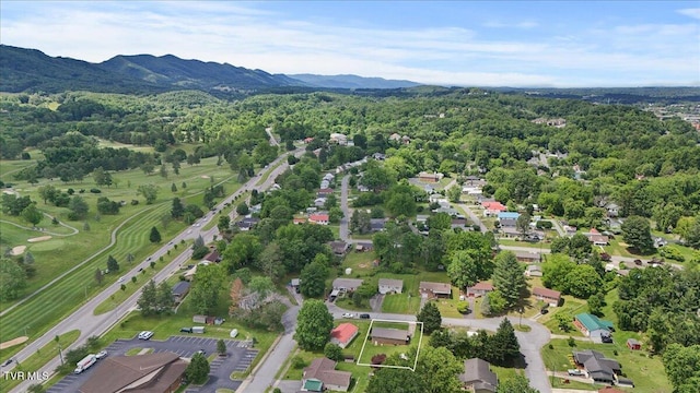 313 Peach Blossom Ct, Johnson City, TN 37604 - aerial view of property's location featuring mountains