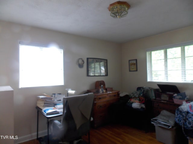 167 Cherry Ln, Bristol, VA 24201 - home office with dark wood-style flooring