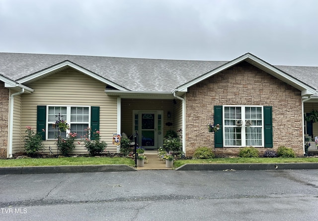 59 Whisper Bnd Unit 0, Johnson City, TN 37604 - single story home with stone siding and a shingled roof