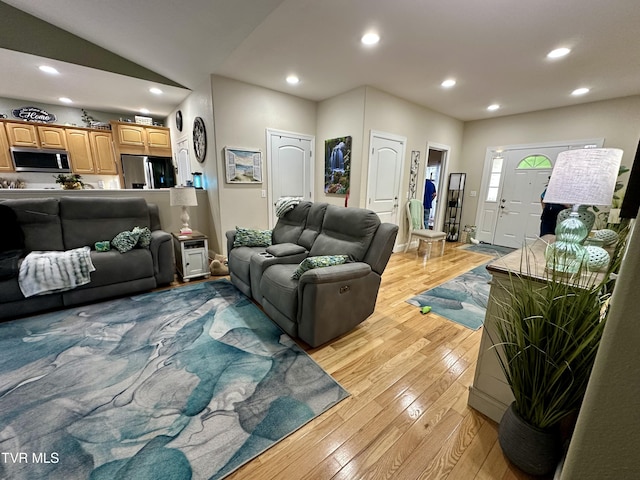 59 Whisper Bnd Unit 0, Johnson City, TN 37604 - living area with recessed lighting and light wood-style floors
