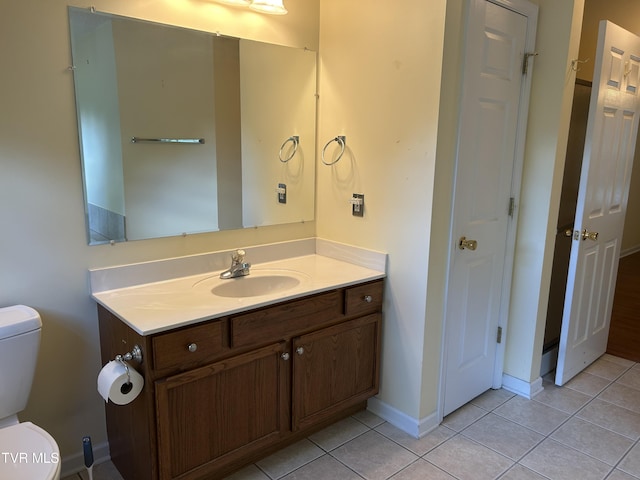 115 Butterfly Ct, Limestone, TN 37681 - bathroom featuring vanity, toilet, tile patterned floors, and baseboards