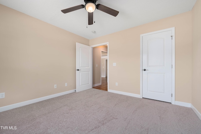 1010 Appaloosa Trl, Johnson City, TN 37604 - unfurnished bedroom with carpet, baseboards, and ceiling fan