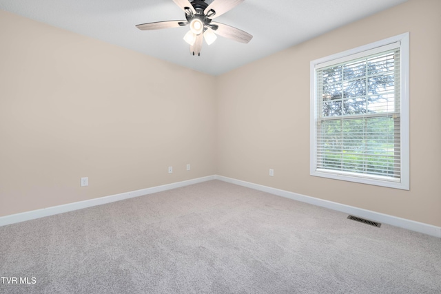 1010 Appaloosa Trl, Johnson City, TN 37604 - spare room with carpet floors, baseboards, and a ceiling fan