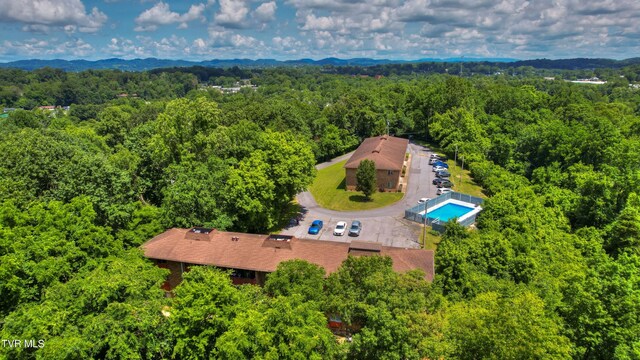 361 Belmont Dr Unit 14, Bristol, TN 37620 - aerial view of property and surrounding area featuring a heavily wooded area