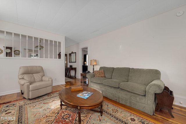 215 Clinchfield Ave, Erwin, TN 37650 - living area with wood finished floors and baseboards