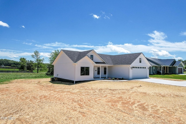 5980 Snapps Ferry Rd, Afton, TN 37616 - view of front facade featuring concrete driveway and an attached garage