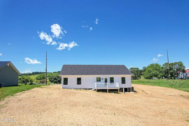 5980 Snapps Ferry Rd, Afton, TN 37616 - rear view of house with a shingled roof