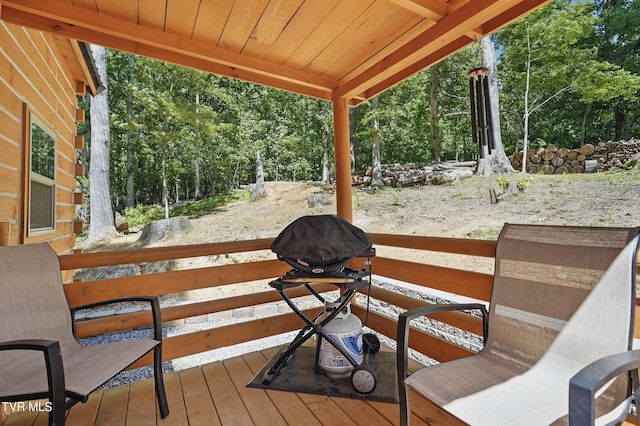 166 Booher Rd, Jonesborough, TN 37659 - wooden deck featuring view of scattered trees