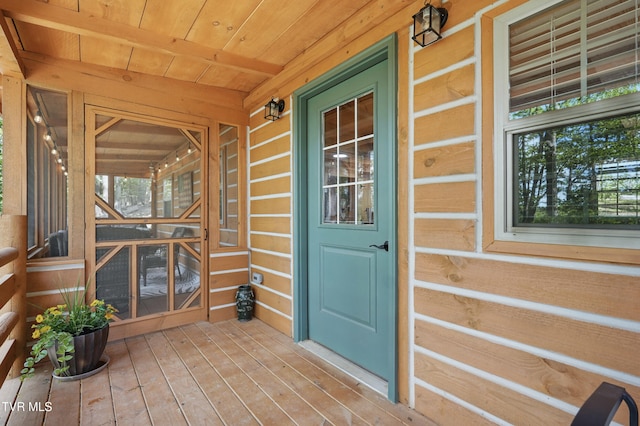 166 Booher Rd, Jonesborough, TN 37659 - doorway to property featuring covered porch