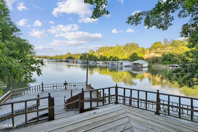133 Knob Creek Dock Rd, Johnson City, TN 37601 - dock featuring a water view