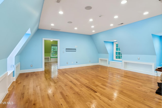 133 Knob Creek Dock Rd, Johnson City, TN 37601 - additional living space with light wood-style floors, vaulted ceiling, and recessed lighting