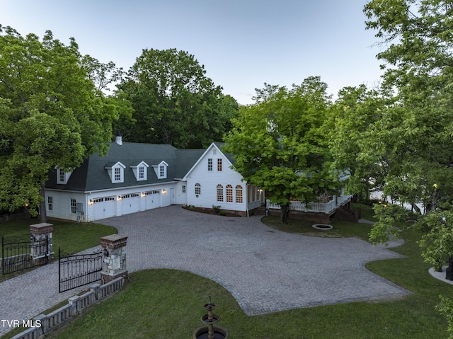 133 Knob Creek Dock Rd, Johnson City, TN 37601 - cape cod home with driveway and a wooden deck