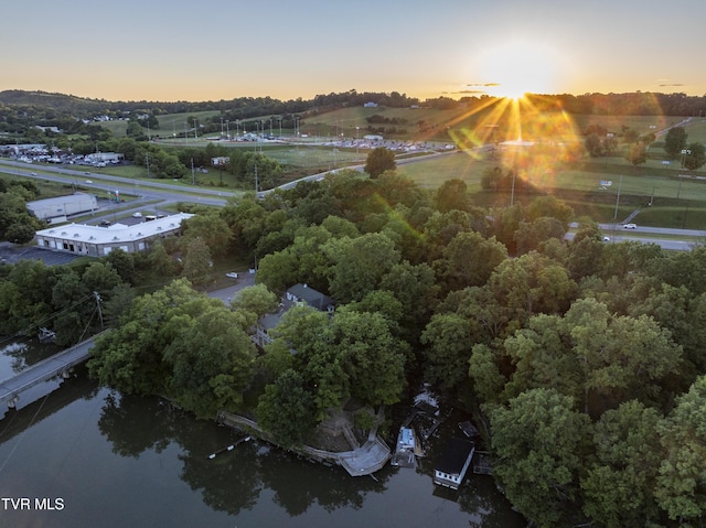 133 Knob Creek Dock Rd, Johnson City, TN 37601 - aerial view at dusk of a water view