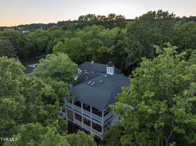 133 Knob Creek Dock Rd, Johnson City, TN 37601 - aerial view of property and surrounding area featuring a heavily wooded area