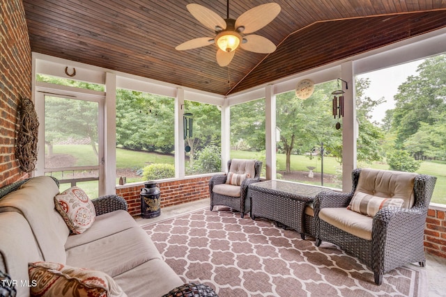 117 Quail Heights Ct, Kingsport, TN 37663 - sunroom / solarium featuring lofted ceiling and ceiling fan