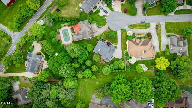 117 Quail Heights Ct, Kingsport, TN 37663 - aerial view of property and surrounding area with nearby suburban area
