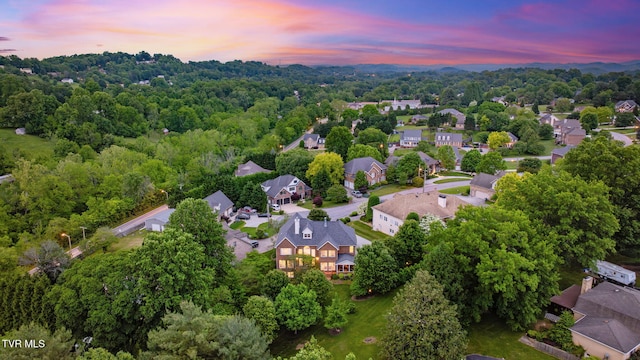 117 Quail Heights Ct, Kingsport, TN 37663 - aerial view at dusk of a residential view
