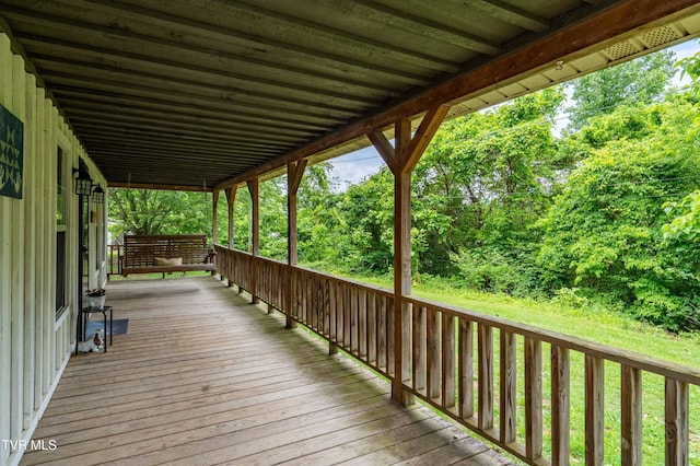 122 Spring Hollow Ln, Jonesborough, TN 37659 - view of wooden terrace
