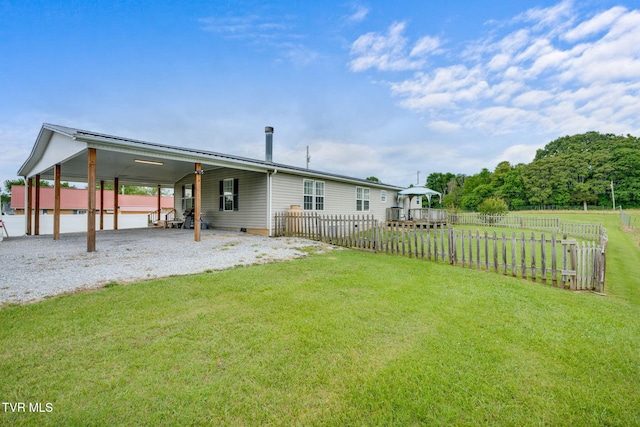 1734 Clear Springs Rd, Limestone, TN 37681 - back of property with an attached carport and driveway