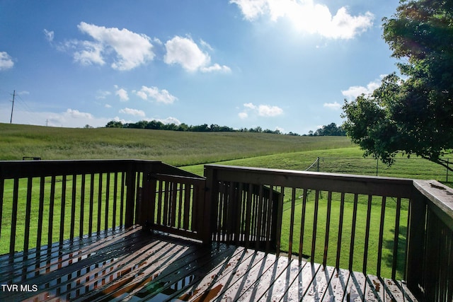 2361 Old Stage Rd, Afton, TN 37616 - wooden deck featuring a view of rural / pastoral area and a lawn