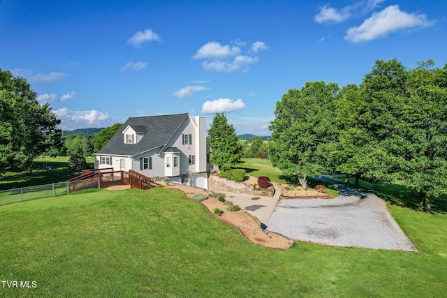 2361 Old Stage Rd, Afton, TN 37616 - rear view of property with a chimney