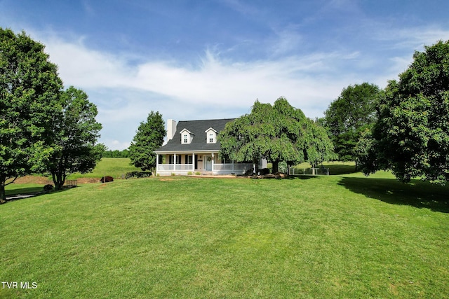 2361 Old Stage Rd, Afton, TN 37616 - view of front of house featuring a porch and a front yard