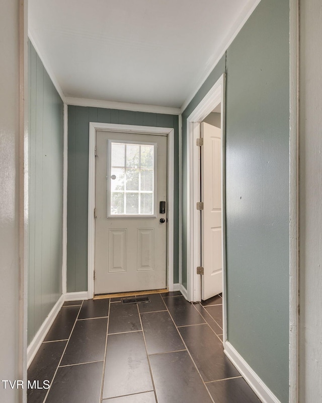 905 Kentucky Ave, Bristol, TN 37620 - doorway with ornamental molding and tile patterned flooring