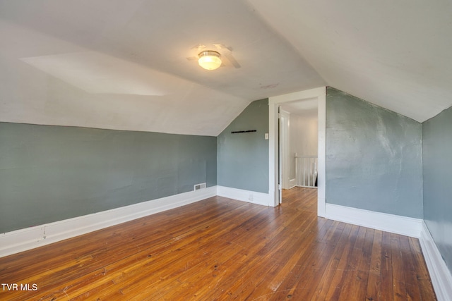 905 Kentucky Ave, Bristol, TN 37620 - additional living space featuring hardwood / wood-style floors and lofted ceiling