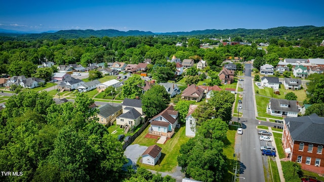 905 Kentucky Ave, Bristol, TN 37620 - aerial perspective of suburban area with a mountainous background and a forest
