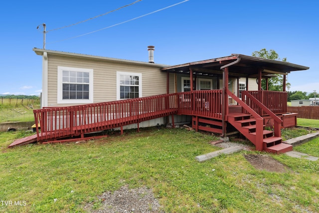 364 Berry Ridge Rd, Jonesborough, TN 37659 - back of property featuring a deck