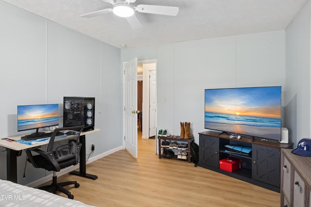 364 Berry Ridge Rd, Jonesborough, TN 37659 - office space with light wood-type flooring and a ceiling fan