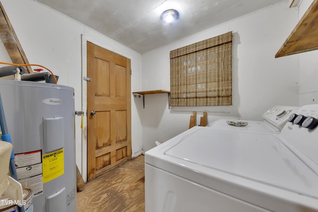 1275 Chuckey Pike, Chuckey, TN 37641 - washroom with washing machine and dryer and electric water heater