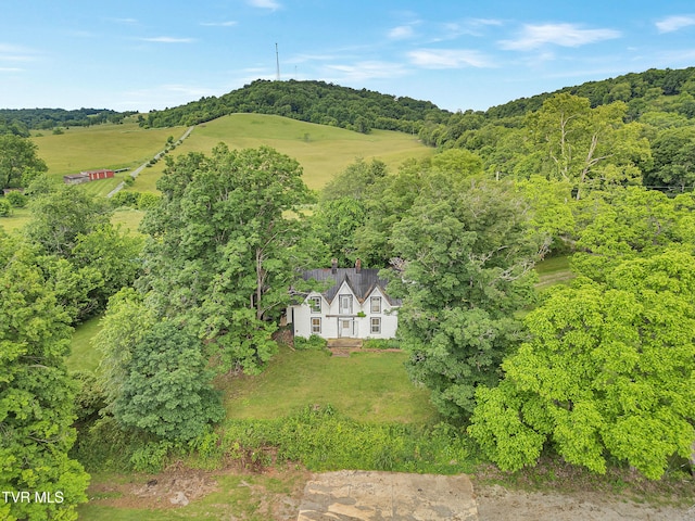 1275 Chuckey Pike, Chuckey, TN 37641 - aerial view of property and surrounding area featuring a forest
