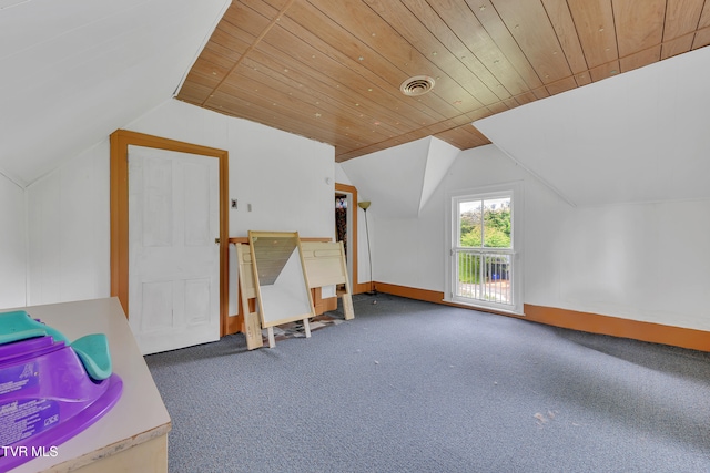 1275 Chuckey Pike, Chuckey, TN 37641 - bonus room with vaulted ceiling, wooden ceiling, and carpet