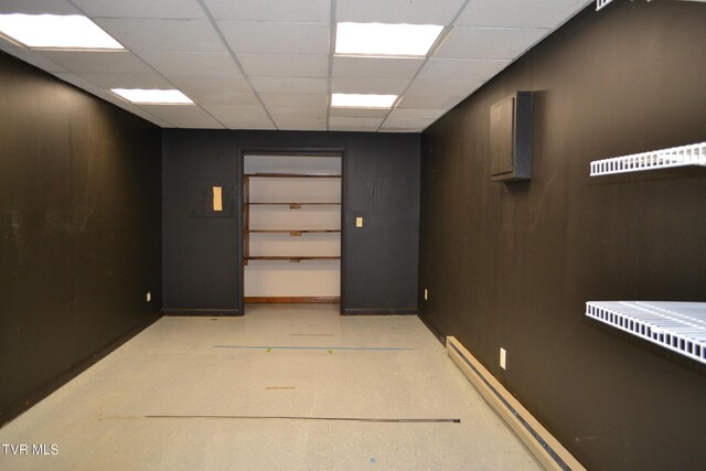 290 Kinchloe Mill Rd, Jonesborough, TN 37659 - empty room with a drop ceiling and baseboards