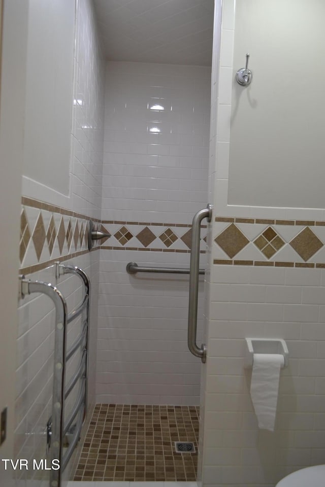 290 Kinchloe Mill Rd, Jonesborough, TN 37659 - full bath featuring tile walls, a stall shower, and pet washing station