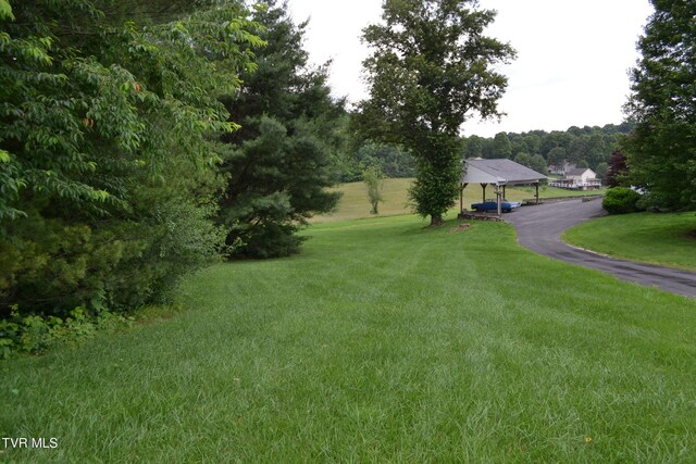 290 Kinchloe Mill Rd, Jonesborough, TN 37659 - view of grassy yard featuring a detached carport, driveway, and a gazebo