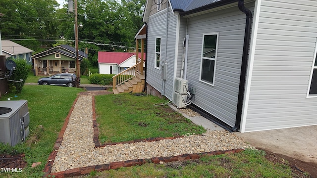 616 6th St, Bristol, TN 37620 - view of grassy yard with ac unit
